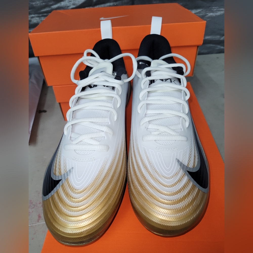 Nike Vapor Speed 3 Men's Size 9 Or 8.5 Football Soccer Cleats White Gold 2025 - Picture 7 of 9